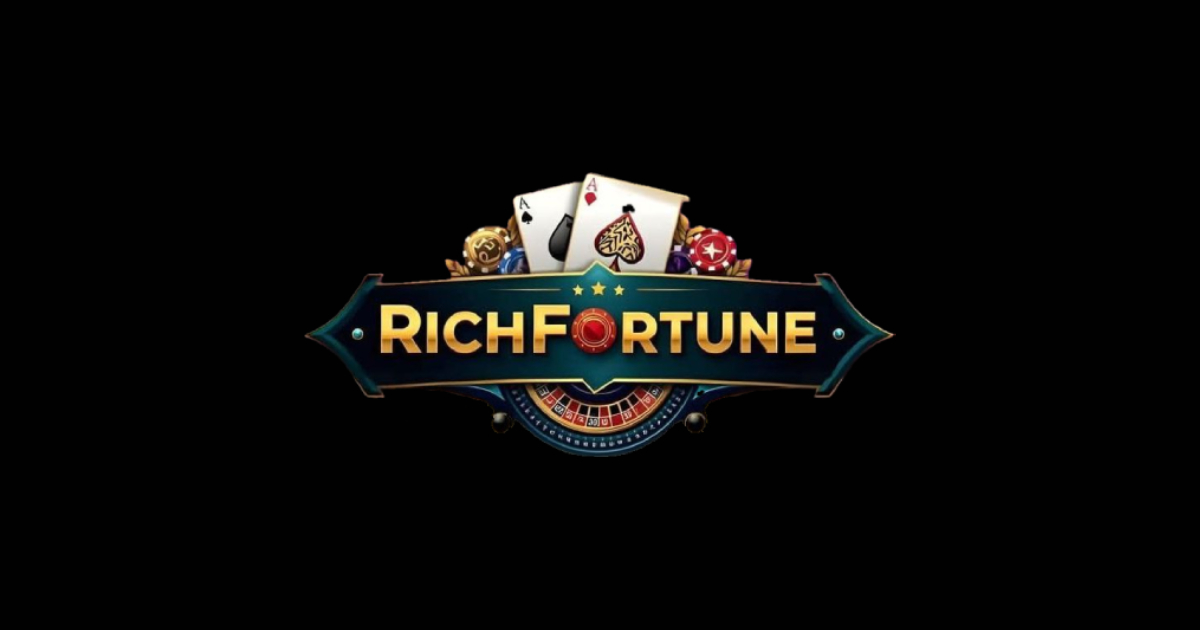 Main banner showing the RichFortune888 platform interface on mobile devices